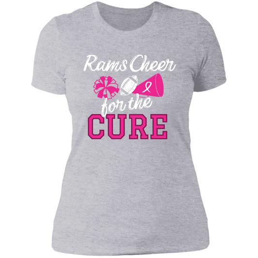 Ladies' Rams Cheer for the Cure Boyfriend T-Shirt