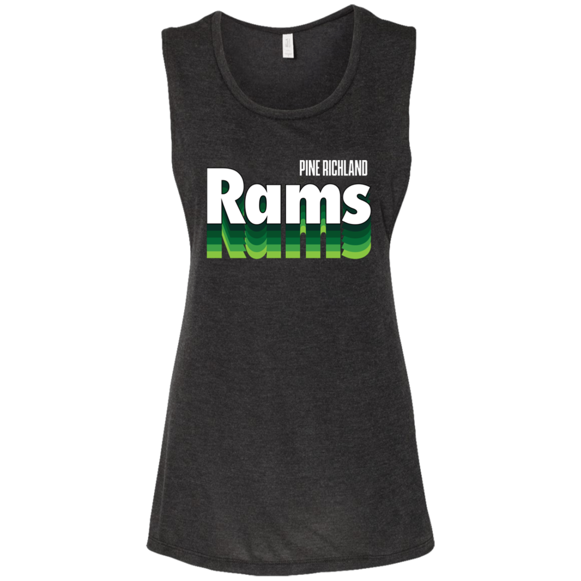 PR RAMS "Repeat" Ladies' Flowy Muscle Tank