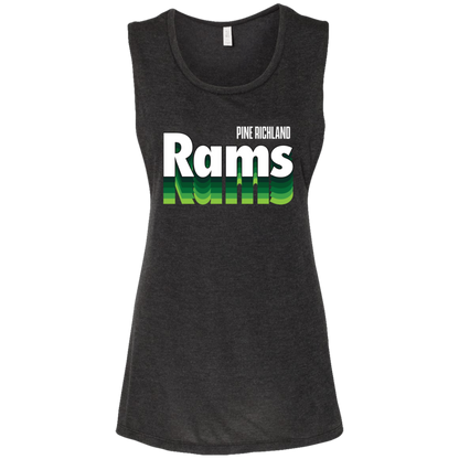 PR RAMS "Repeat" Ladies' Flowy Muscle Tank