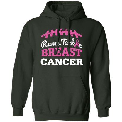 Mens Rams Tackle Breast Cancer Hoodie