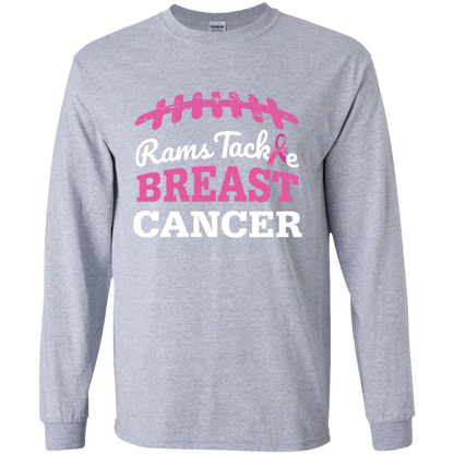 Youth Rams Tackle Breast Cancer LS Shirt