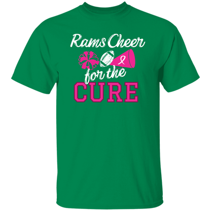 Mens Rams Cheer for the Cure T-Shirt