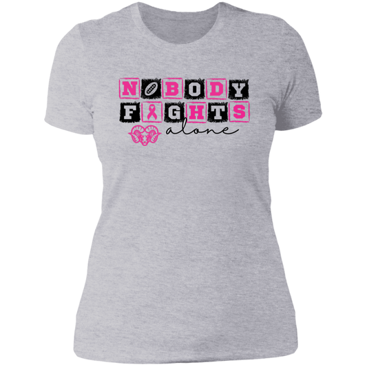 Ladies' Nobody Fights Alone Boyfriend T-Shirt