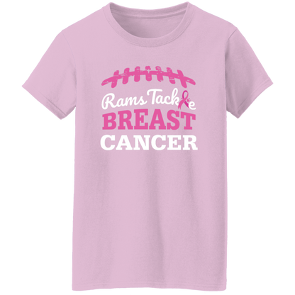Ladies' Rams Tackle Breast Cancer T-Shirt