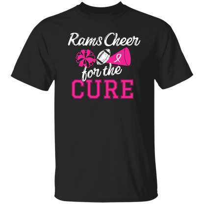 Mens Rams Cheer for the Cure T-Shirt