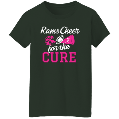 Ladies Rams Cheer for the Cure T-Shirt