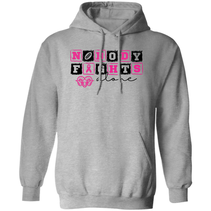 Mens Nobody Fights Alone Hoodie