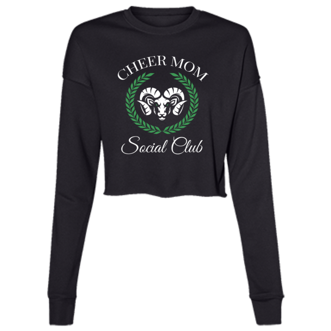 Cheer Mom Social Club Ladies' Cropped Crew