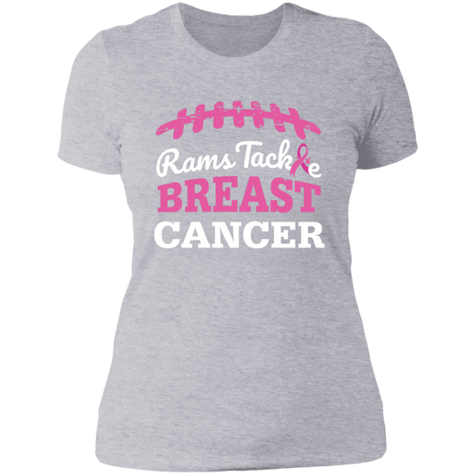 Ladies' Rams Tackle Breast Cancer Boyfriend T-Shirt