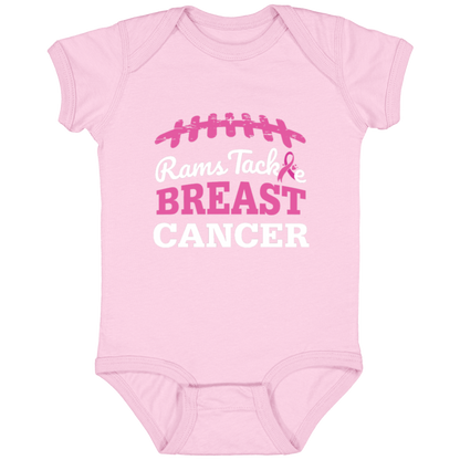 Infant Rams Tackle Breast Cancer Bodysuit