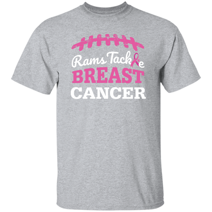 Mens Rams Tackle Breast Cancer T-Shirt