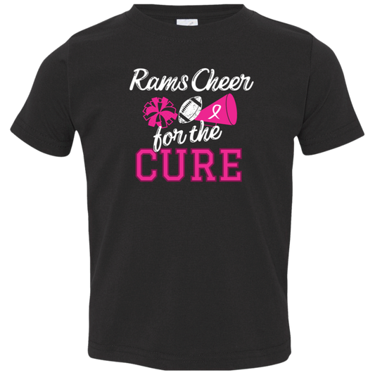 Toddler Rams Cheer For the Cure T-Shirt