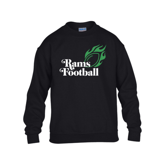 Rams "Fire" Football Youth Fleece Crew