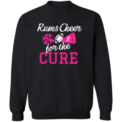 Mens Rams Cheer for the Cure Crewneck Sweatshirt