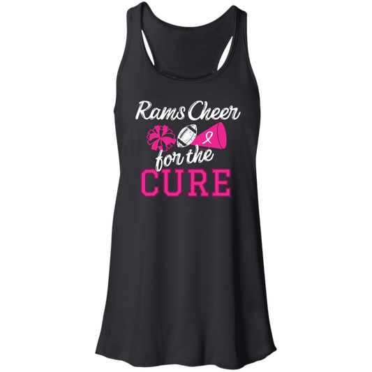 Ladies Rams Cheer for the Cure Racerback Tank