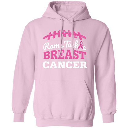 Mens Rams Tackle Breast Cancer Hoodie